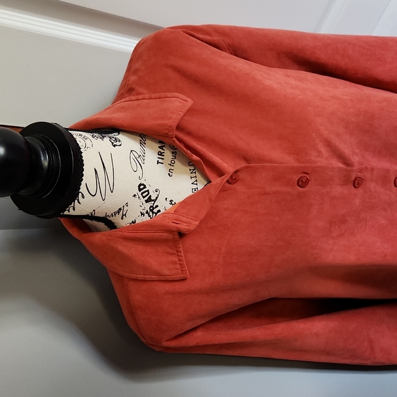 L.L. Bean Rust Orange Supersoft Button Down, XL - Picture 3 of 11